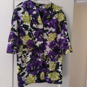 Anne Klein Floral Duster